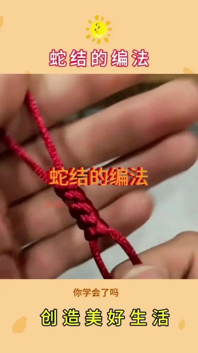 从新手到高手，蛇结编法图解全攻略，轻松掌握编织技巧！