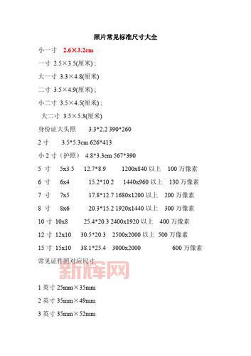 大一寸相片尺寸是多少？标准规格与常见用途详解