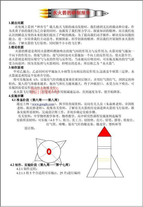 水火箭如何发射？深入解析水火箭的工作原理