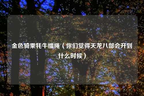 金色骑乘牦牛缰绳（你们觉得天龙八部会开到什么时候）