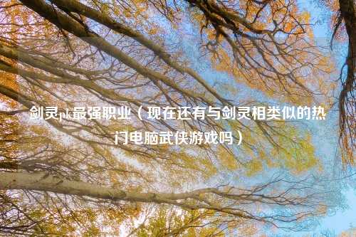 剑灵pk最强职业（现在还有与剑灵相类似的热门电脑武侠游戏吗）