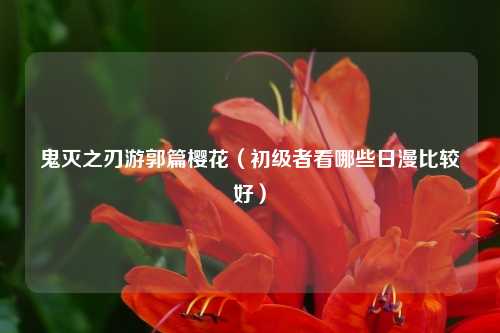 鬼灭之刃游郭篇樱花（初级者看哪些日漫比较好）