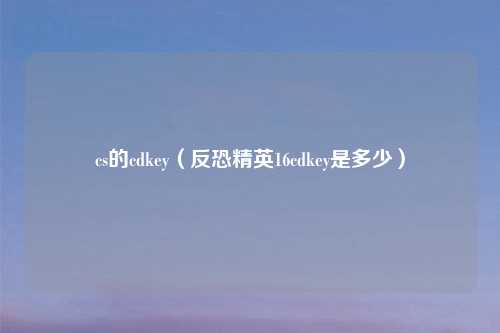 cs的cdkey（反恐精英16cdkey是多少）