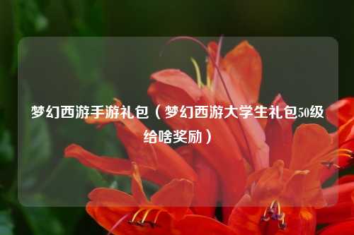 梦幻西游手游礼包（梦幻西游大学生礼包50级给啥奖励）