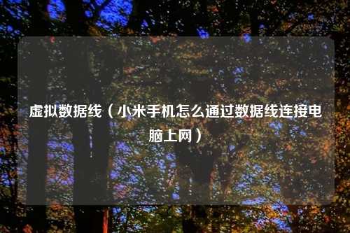 虚拟数据线（小米手机怎么通过数据线连接电脑上网）