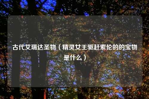 古代艾瑞达圣物（精灵女王驱赶索伦的的宝物是什么）