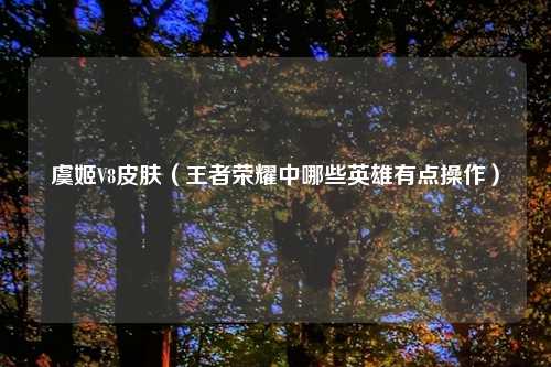 虞姬V8皮肤（王者荣耀中哪些英雄有点操作）