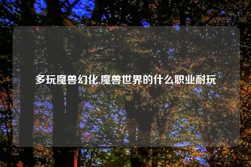 多玩魔兽幻化,魔兽世界的什么职业耐玩