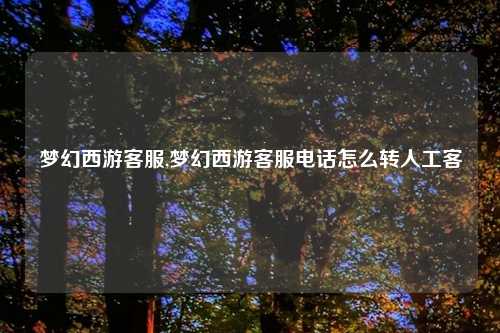 梦幻西游客服,梦幻西游客服电话怎么转人工客