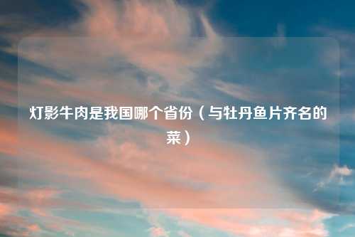 灯影牛肉是我国哪个省份（与牡丹鱼片齐名的菜）
