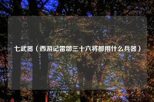 七武器（西游记雷部三十六将都用什么兵器）