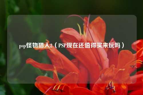 psp怪物猎人2（PSP现在还值得买来玩吗）
