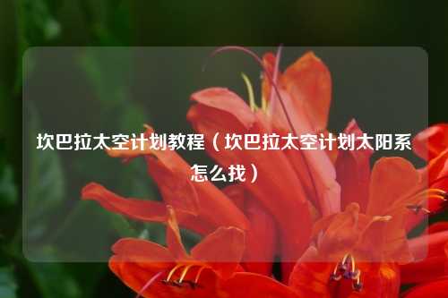 坎巴拉太空计划教程（坎巴拉太空计划太阳系怎么找）