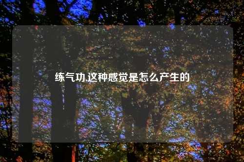练气功,这种感觉是怎么产生的