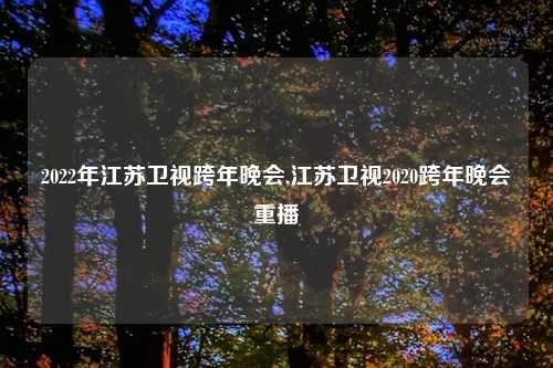 2022年江苏卫视跨年晚会,江苏卫视2020跨年晚会重播