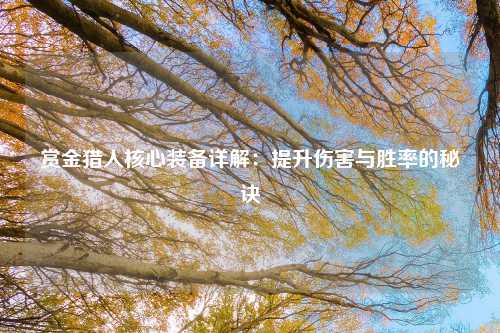 赏金猎人核心装备详解：提升伤害与胜率的秘诀