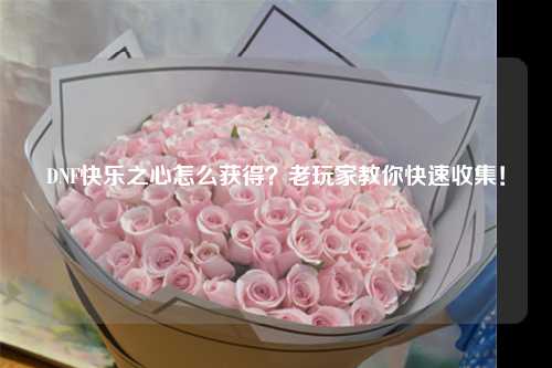 DNF快乐之心怎么获得？老玩家教你快速收集！