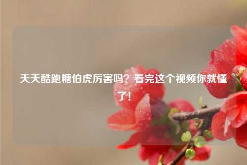 天天酷跑糖伯虎厉害吗？看完这个视频你就懂了！